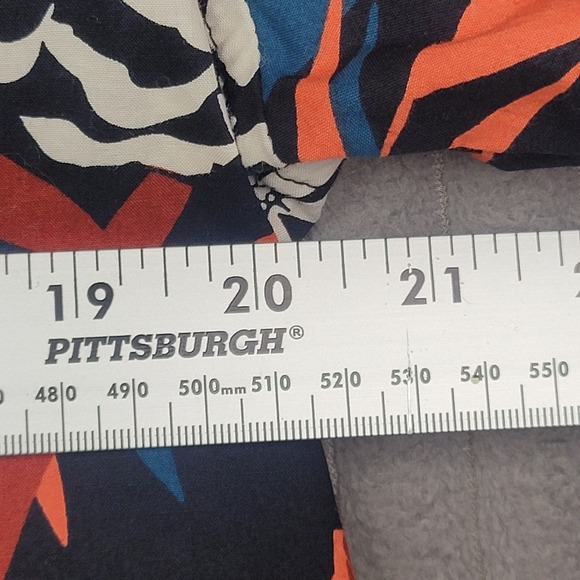 Tropical Floral Button Down Shirt Navy Blue Large Goodfellow & Co Mens Slim Fit - Picture 6 of 9